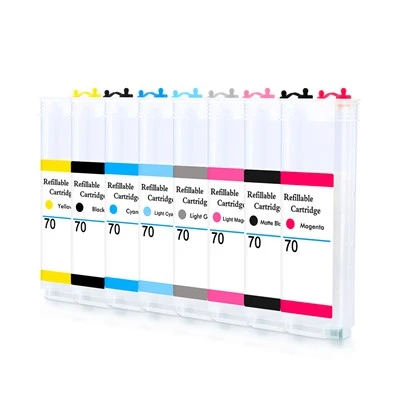 Conjunt de cartutxos recarregables d'injecció de tinta HP 72 d'alta compatibilitat OCBestJet (280 ml)